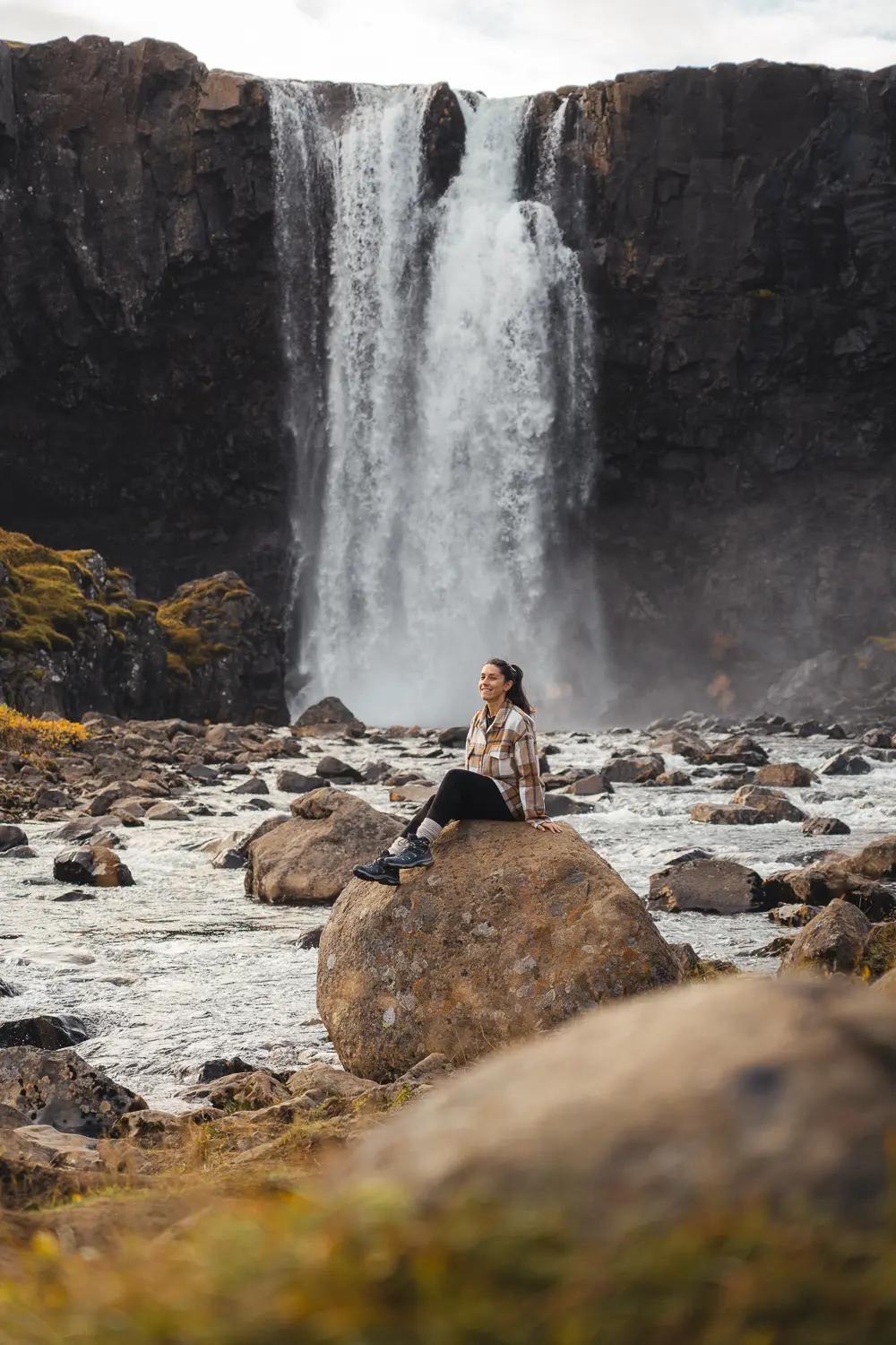 Cascada Gufufoss hacia Seyðisfjörður, en el este de Islandia.